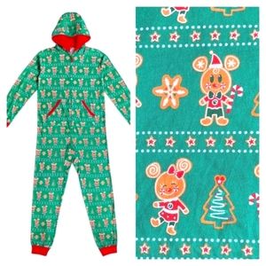 Disney Gingerbread Christmas Onesie PJs